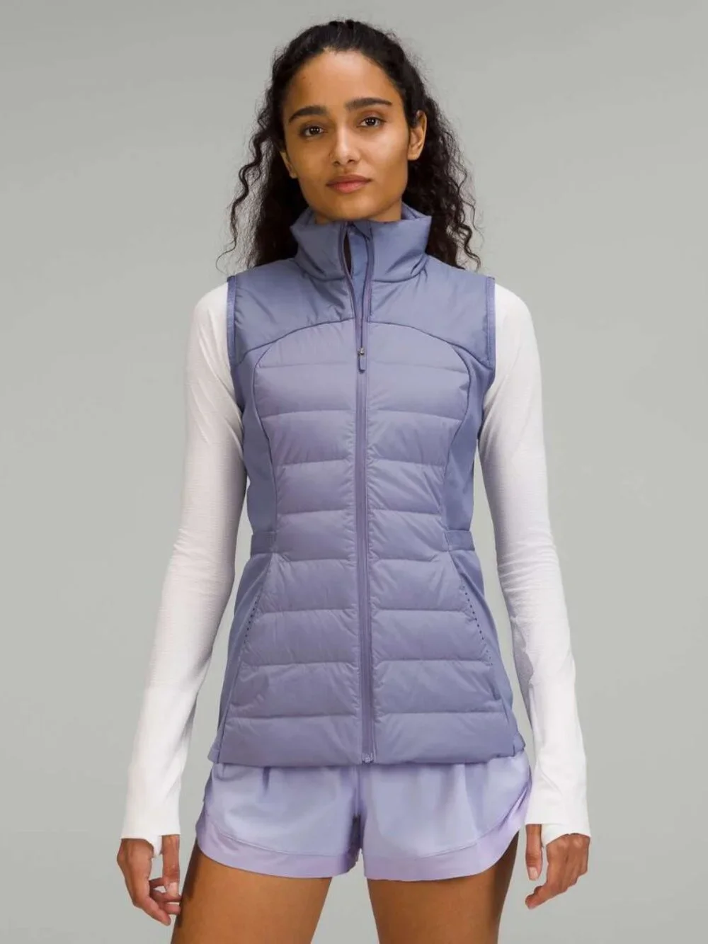 Lululemon Down For It All Down Quilted Running Vest Peri Purple PrimoLodt